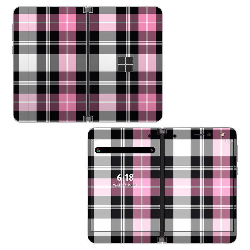 Pink Plaid - Microsoft Surface Duo Skin