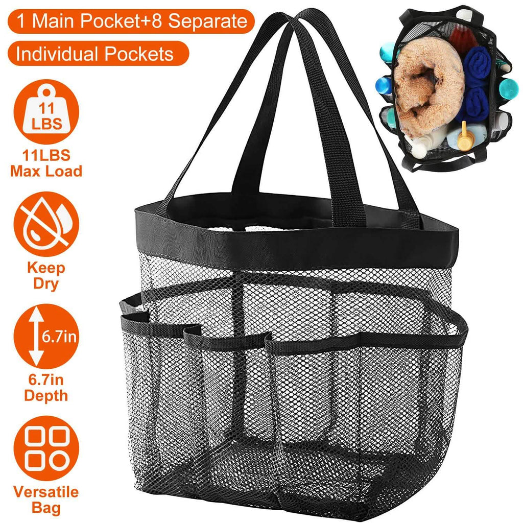 Mesh Shower Caddy Bag Organizer Storage Hanging Basket
