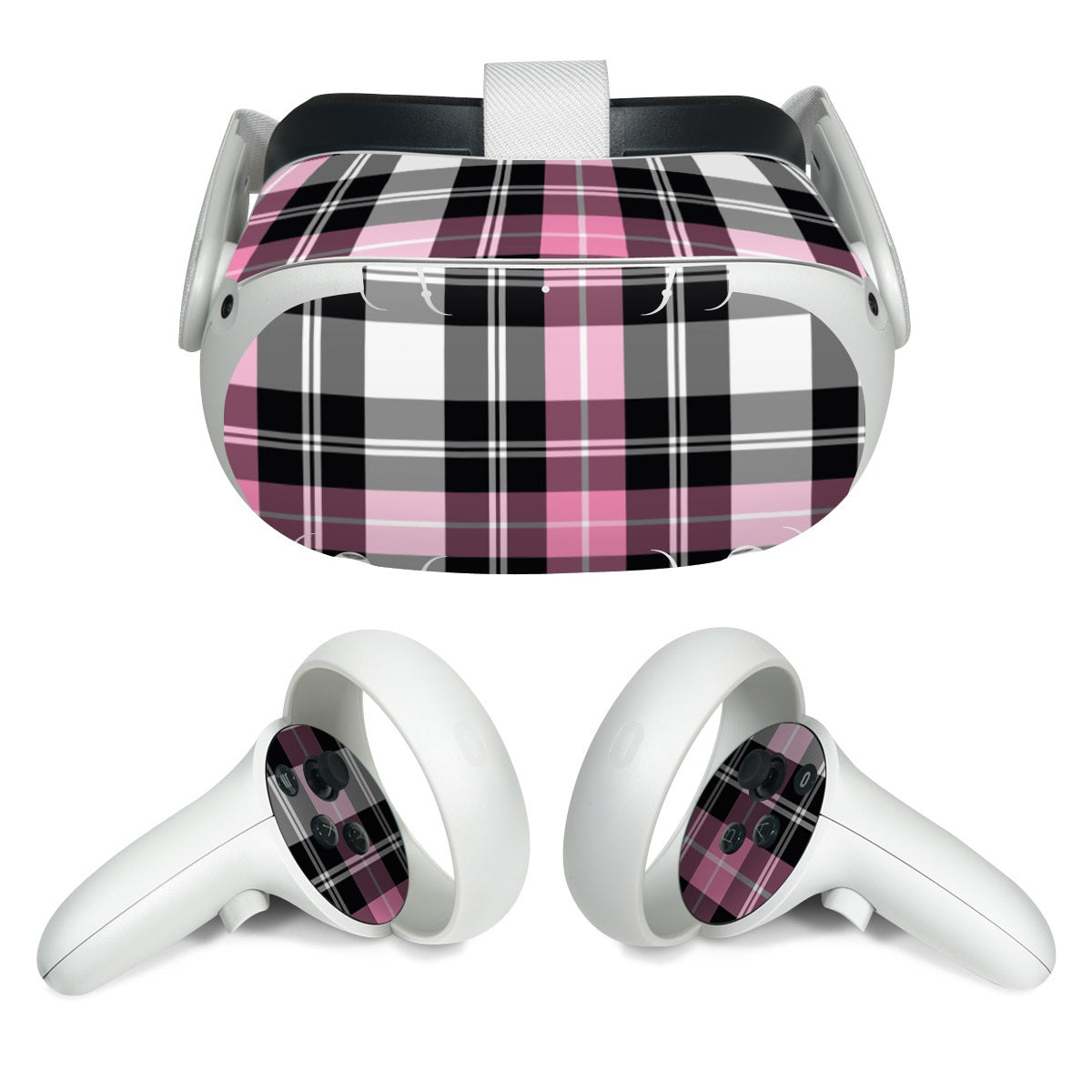 Pink Plaid - Meta Quest 2 Skin