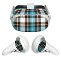 Turquoise Plaid - Meta Quest 2 Skin