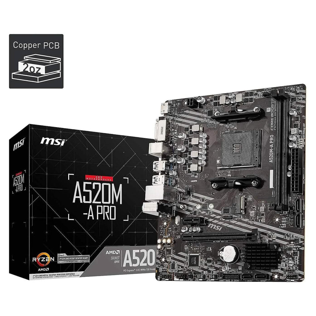 MSI A520M-A PRO Gaming Motherboard  (Refurbished)