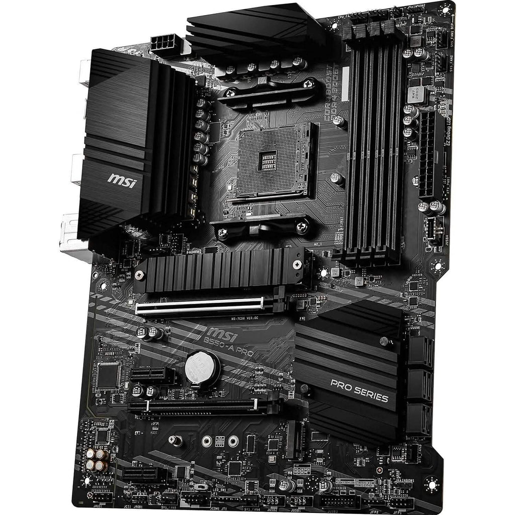 MSI B550-A PRO ProSeries Motherboard (AMD AM4, DDR4, PCIe 4.0, SATA 6Gb/s, M.2, USB 3.2 Gen 2, HDMI/DP, ATX) (Refurbished)