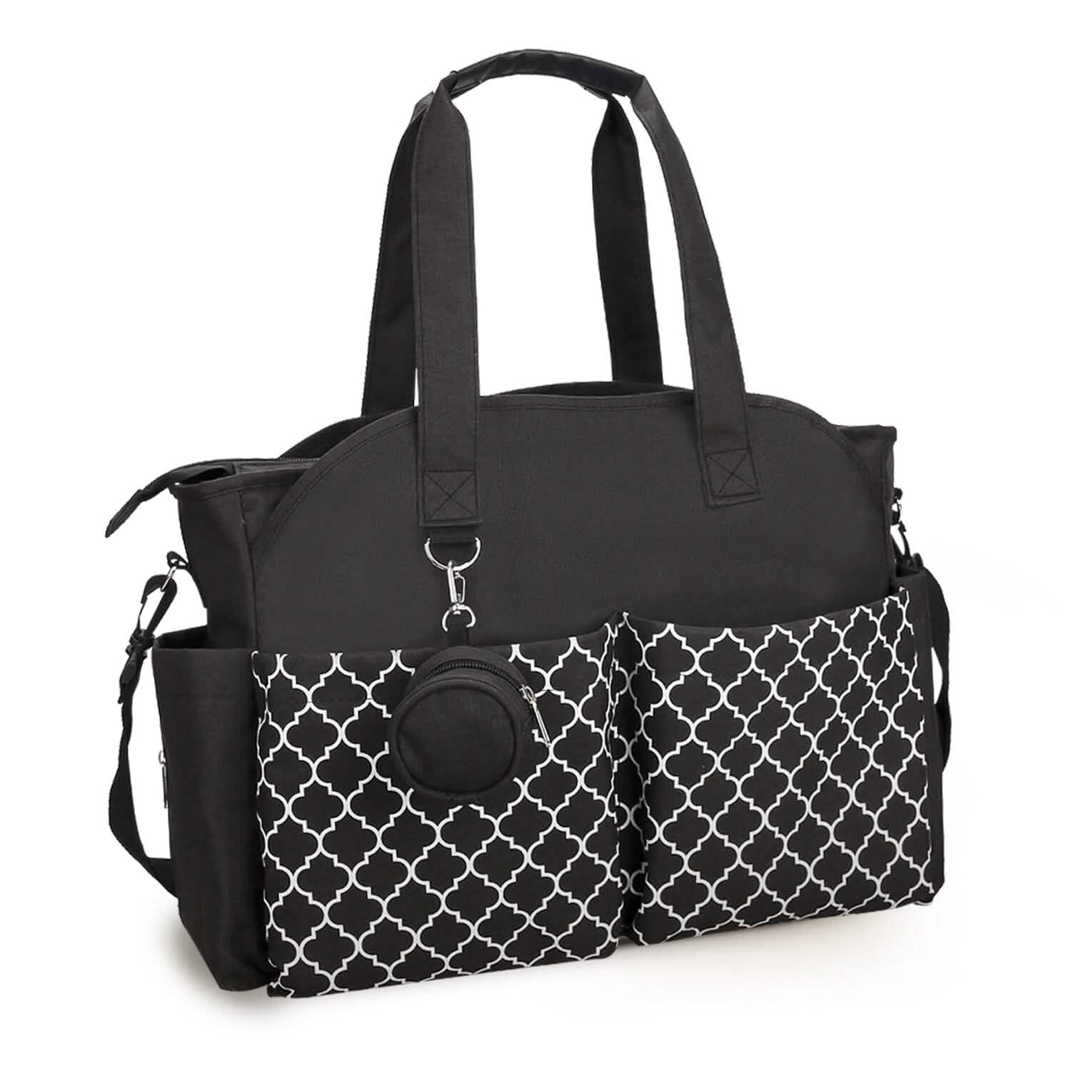 Multifunctional Diaper Changing Tote Bag with Adjustable Messenger Strap
