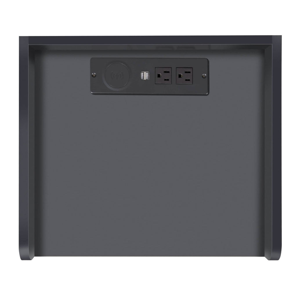 Nightstand with Charging Station and LED Lights
