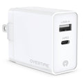 Overtime Dual Port USB A and USB C 38W Fast Charging Power Adapter