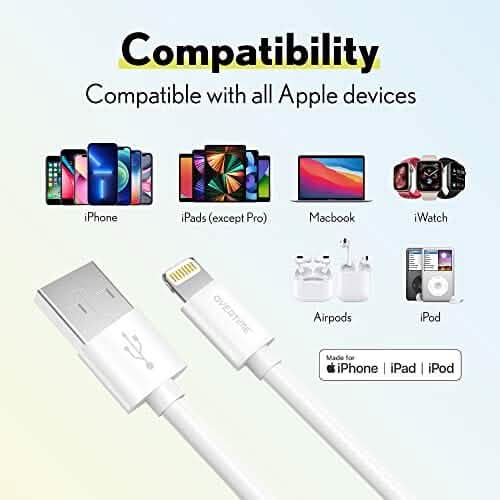 Overtime iPhone Lightning Cable MFI Certified 1ft Iphone Charger Cord