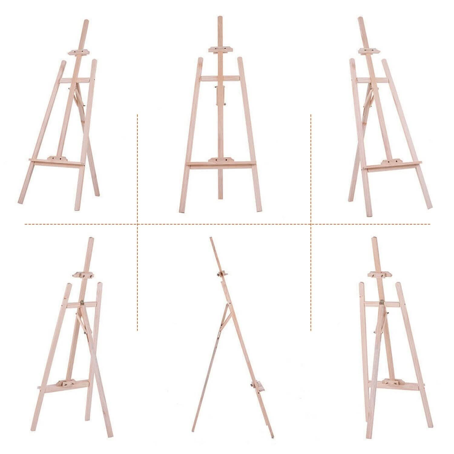 Painting Easel Stand Wooden Inclinable A Frame Tripod