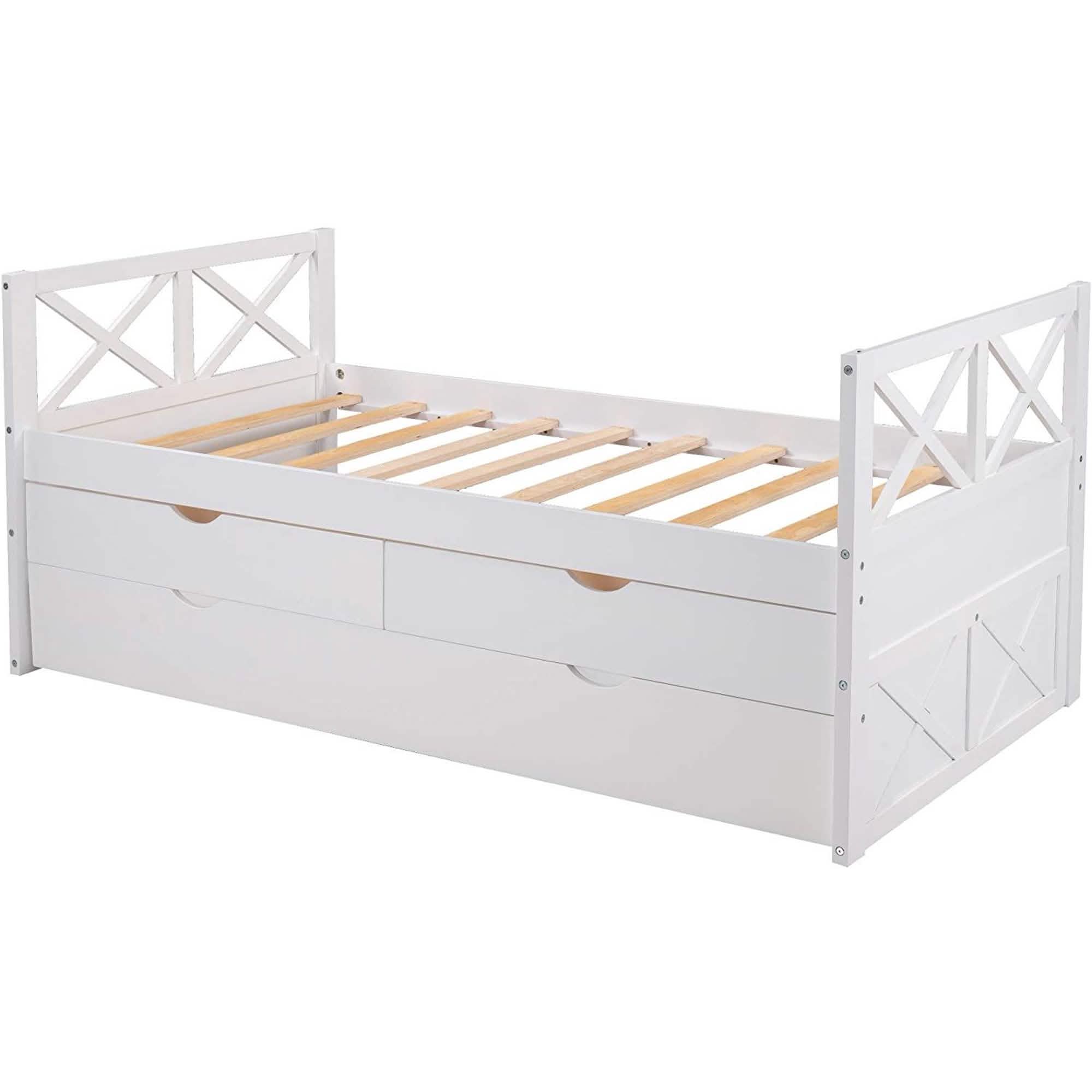 Platform Storage Bed with Trundle