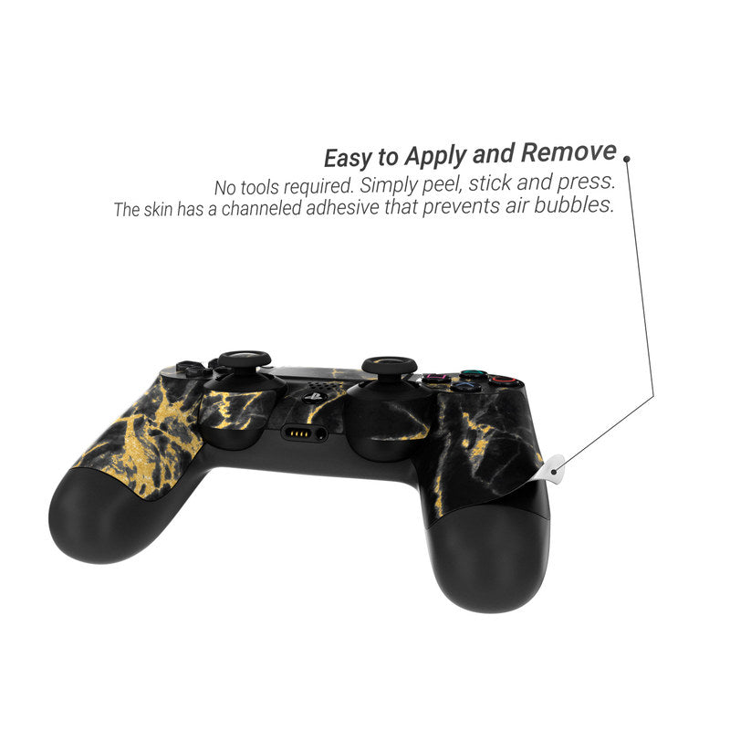 Black Gold Marble - Sony PS4 Controller Skin
