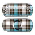 Turquoise Plaid - Sony PSP Slim Skin