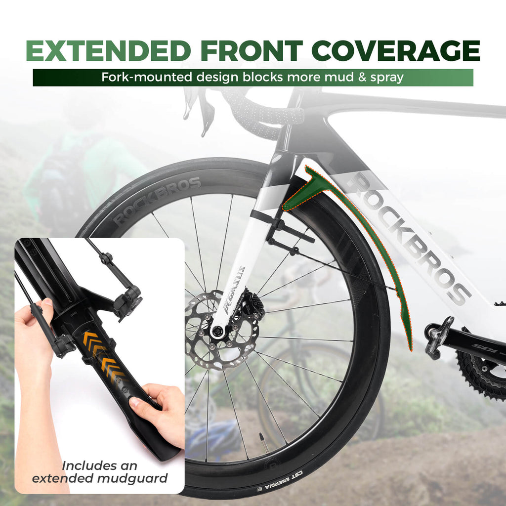 Quick Release Front & Rear Bike Fenders