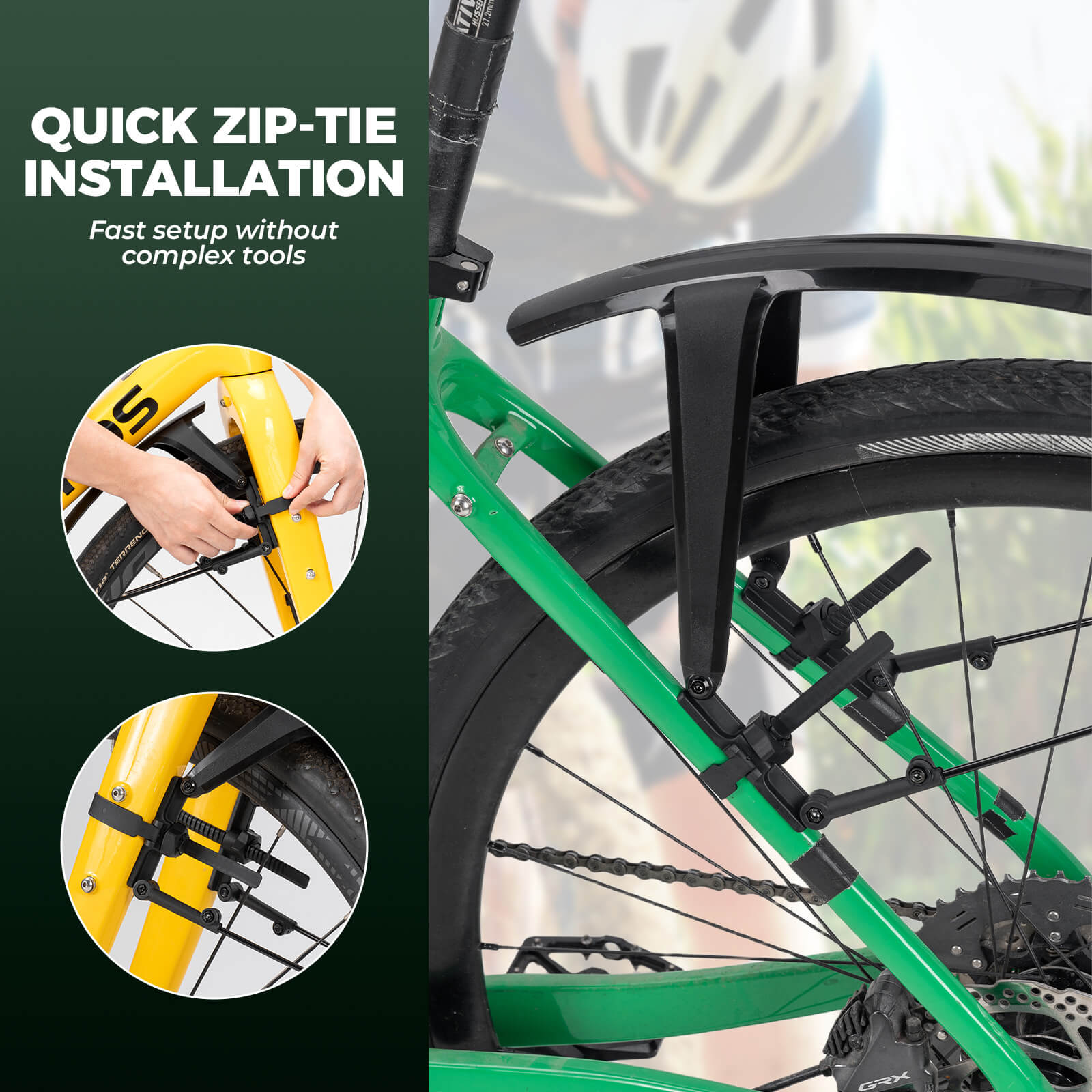 Quick Release Front & Rear Bike Fenders