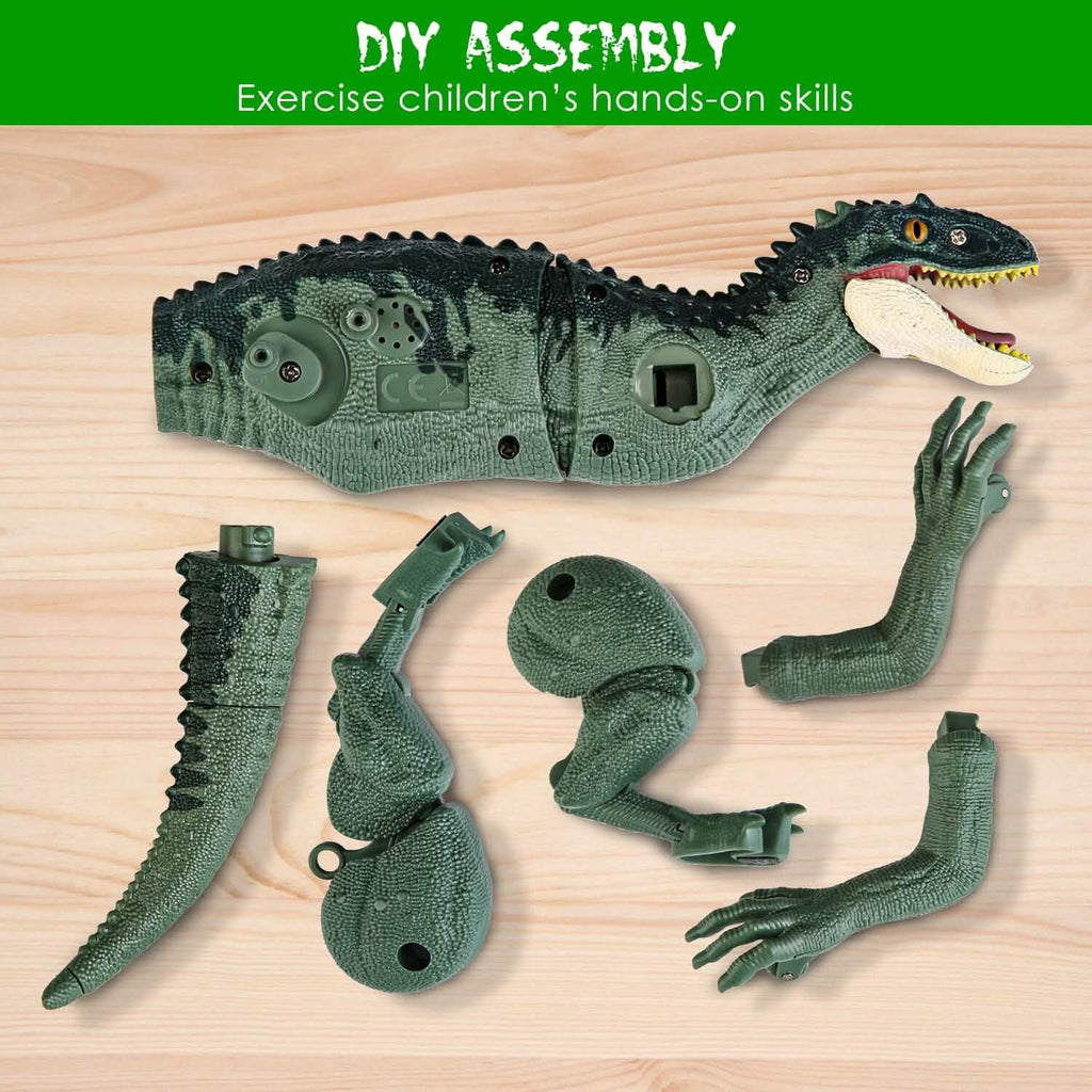 Remote Control Dinosaur with 3D Eye Roaring Sounds for 3-12 Years Old