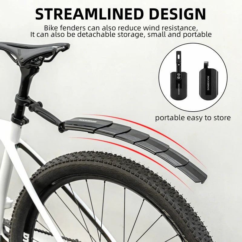 Retractable Front & Rear Bike Fender