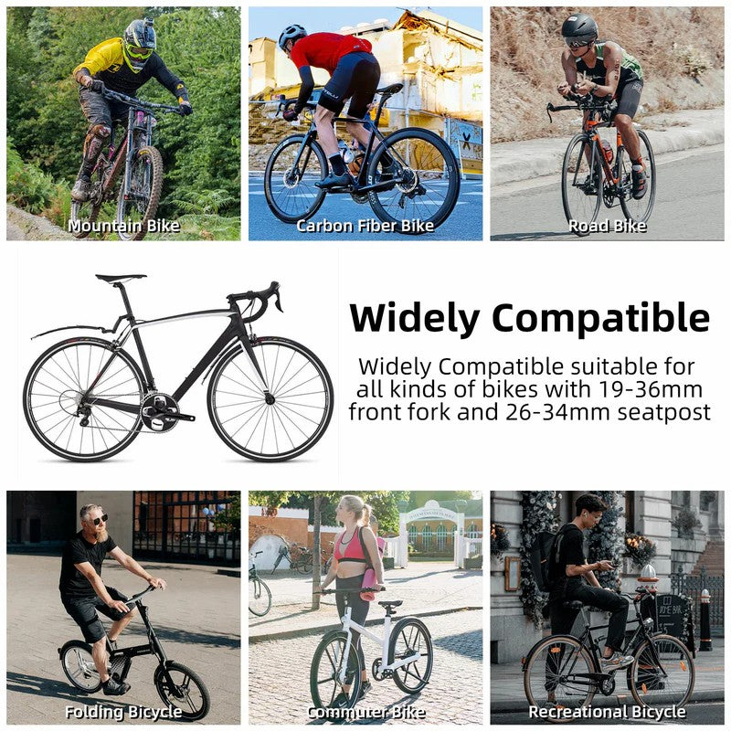 Retractable Front & Rear Bike Fender