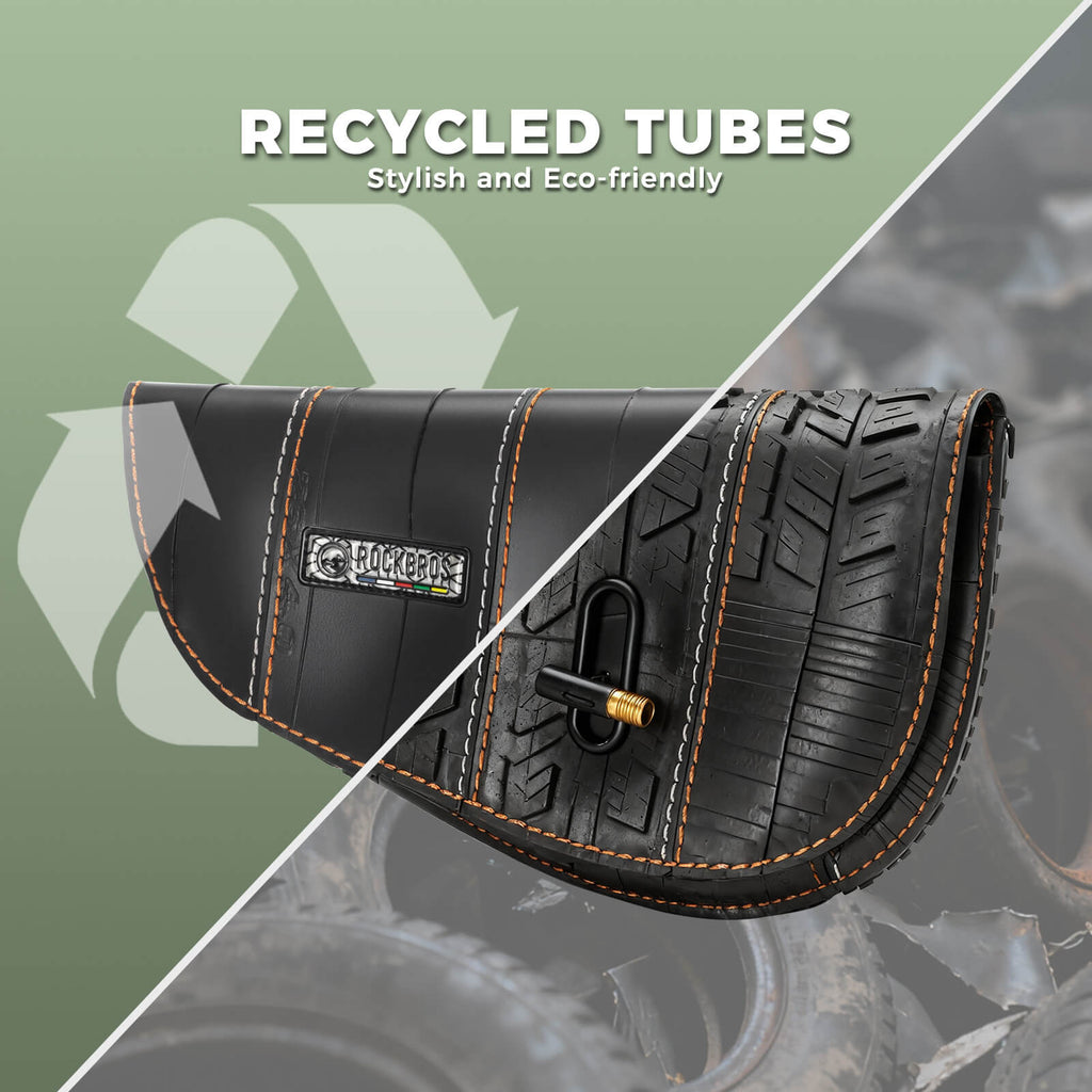 ROAD TO SKY Recycled Tire Bike Frame Bag - 0.5L