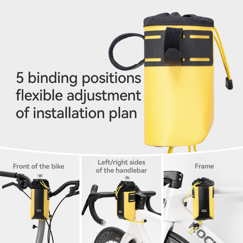 AS-162 100% Waterproof Bike Handlebar Bottle Bag