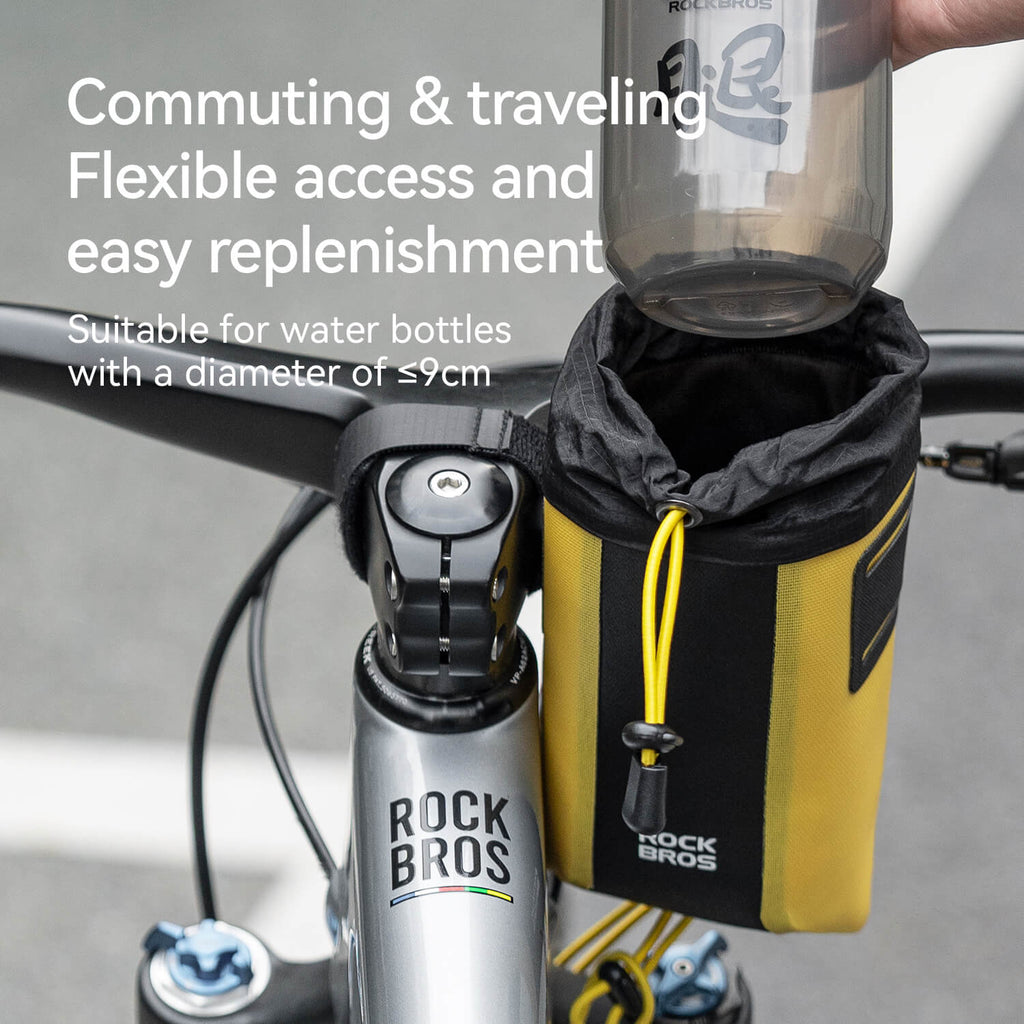 AS-162 100% Waterproof Bike Handlebar Bottle Bag