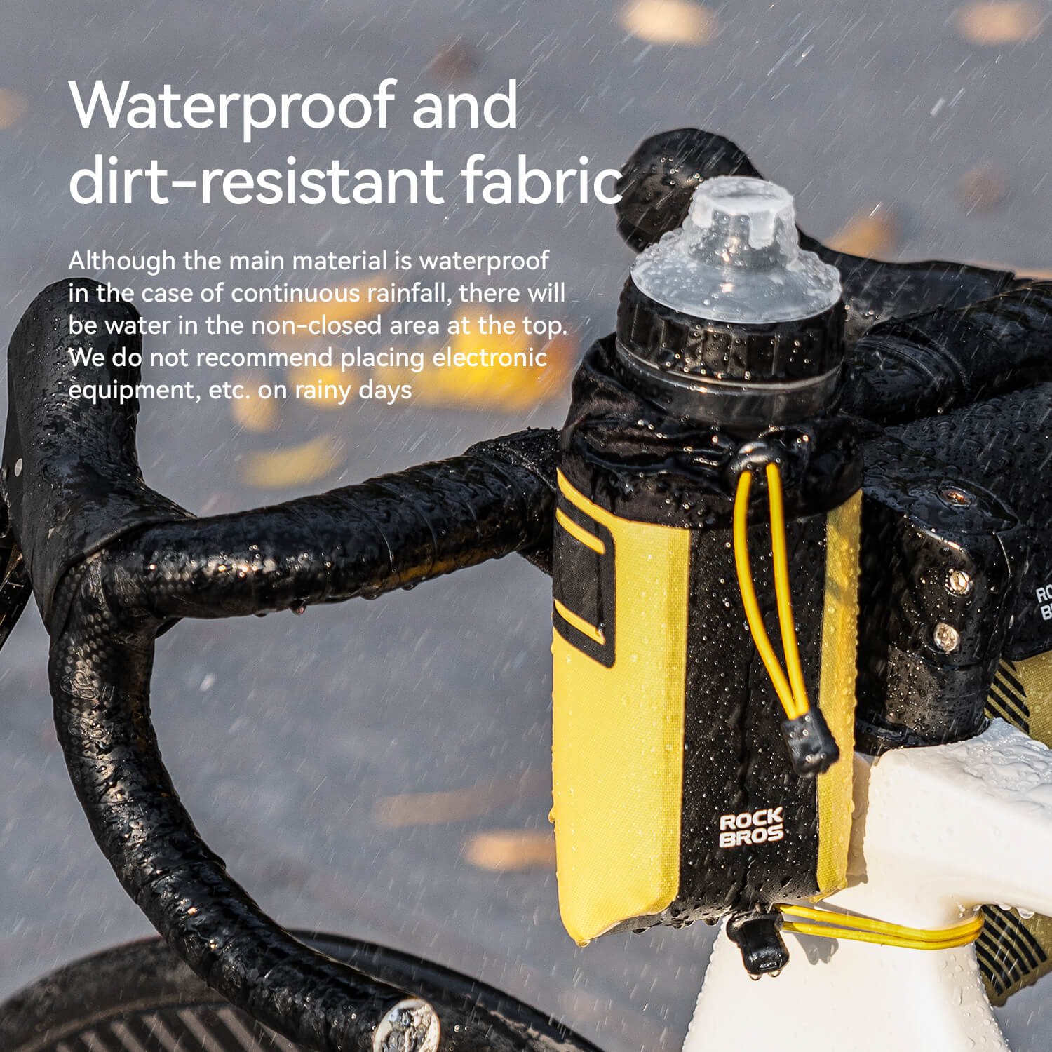 AS-162 100% Waterproof Bike Handlebar Bottle Bag