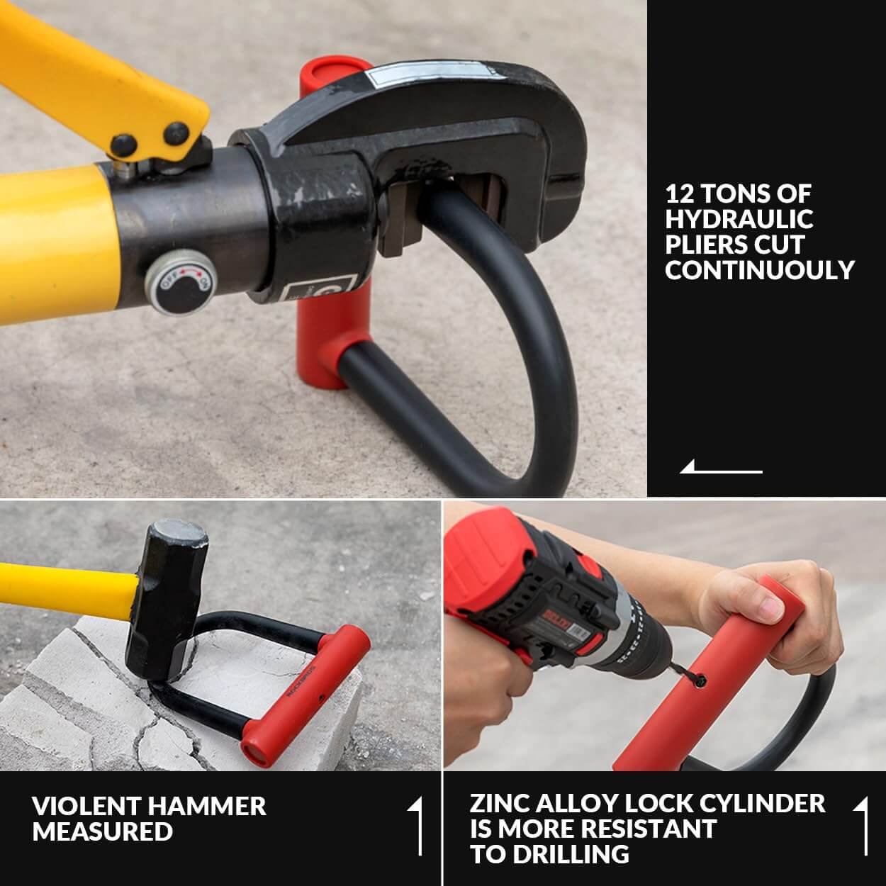 Thickened Anti-Cut U-Lock