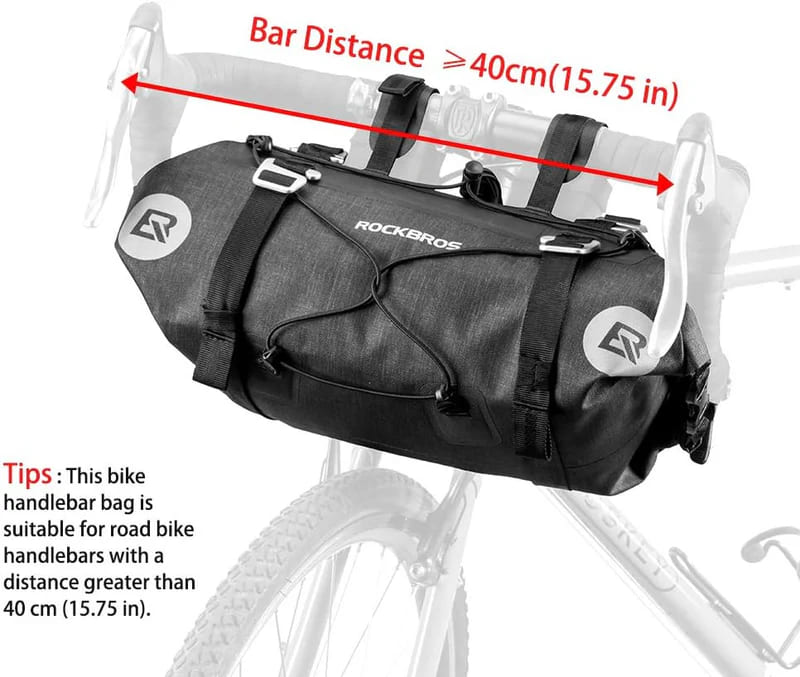 Barrel-Shaped Waterproof Handlebar Bags - 7L-14L