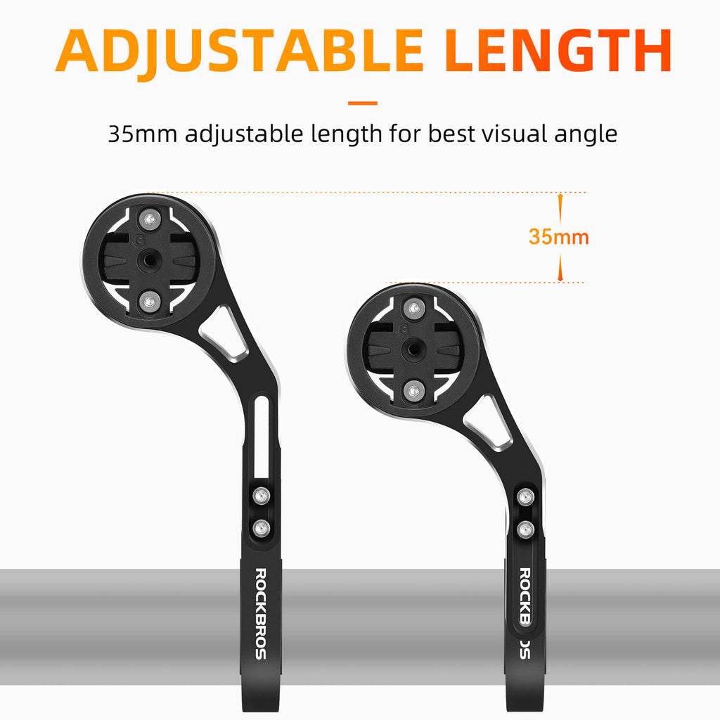 Adjustable Bike Computer Mount with Extendable Design