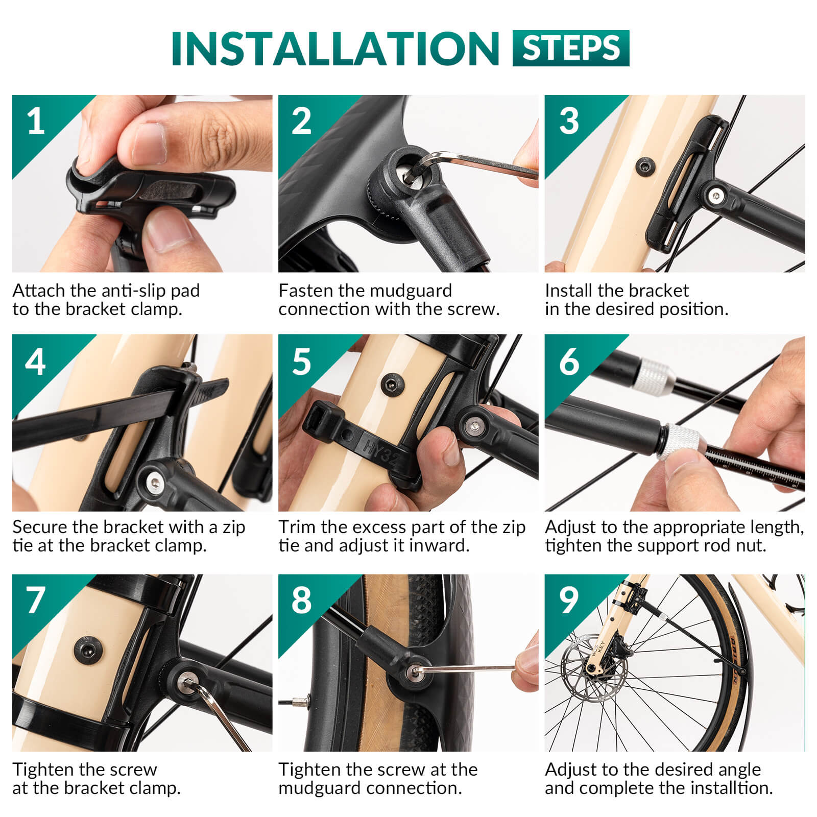 Bike Fenders for 700C Road Bikes – Quick-Release Mud Guards