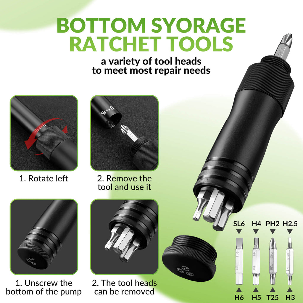 Portable Bike Pump - 80 PSI High Pressure