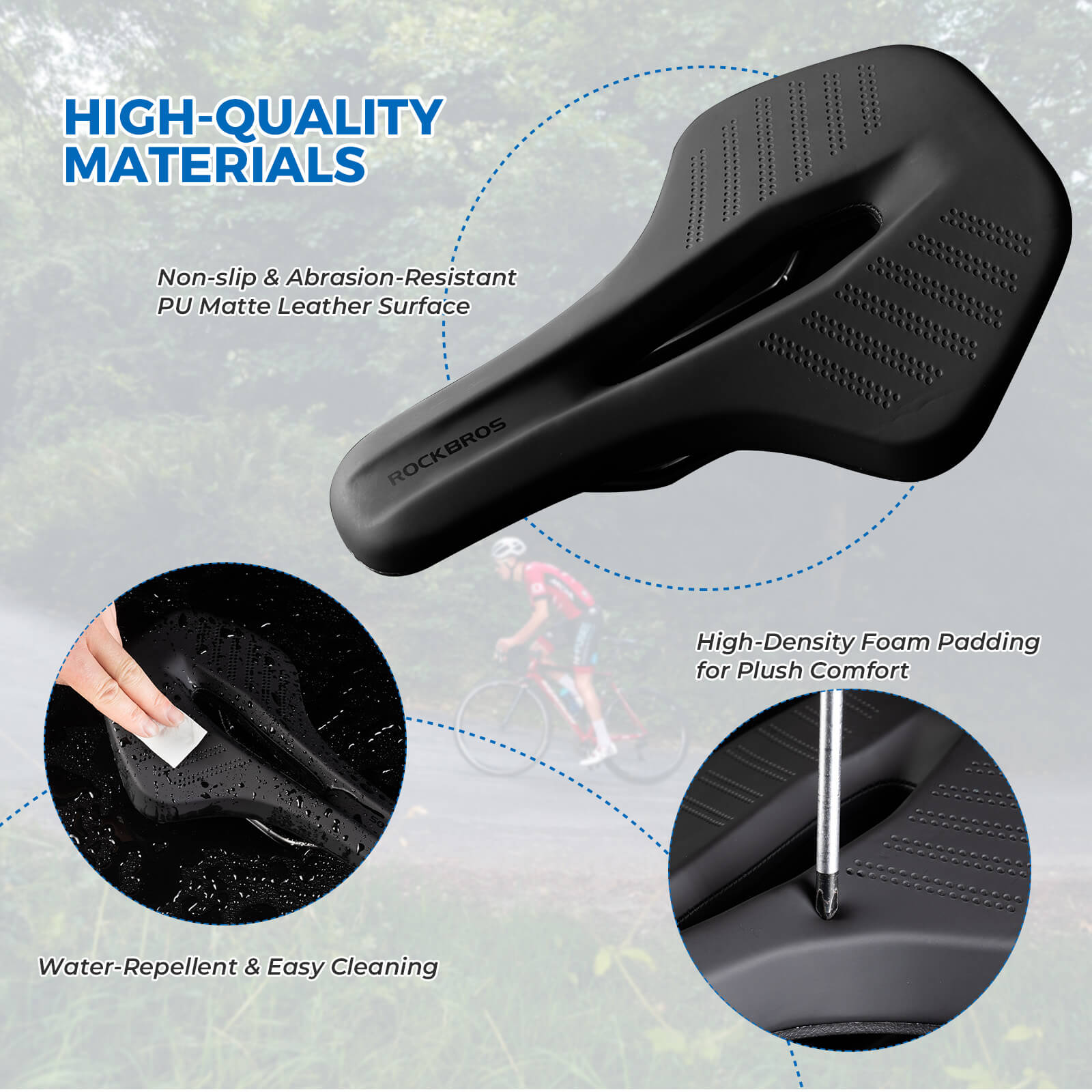 Breathable & Ergonomic Bike Seat