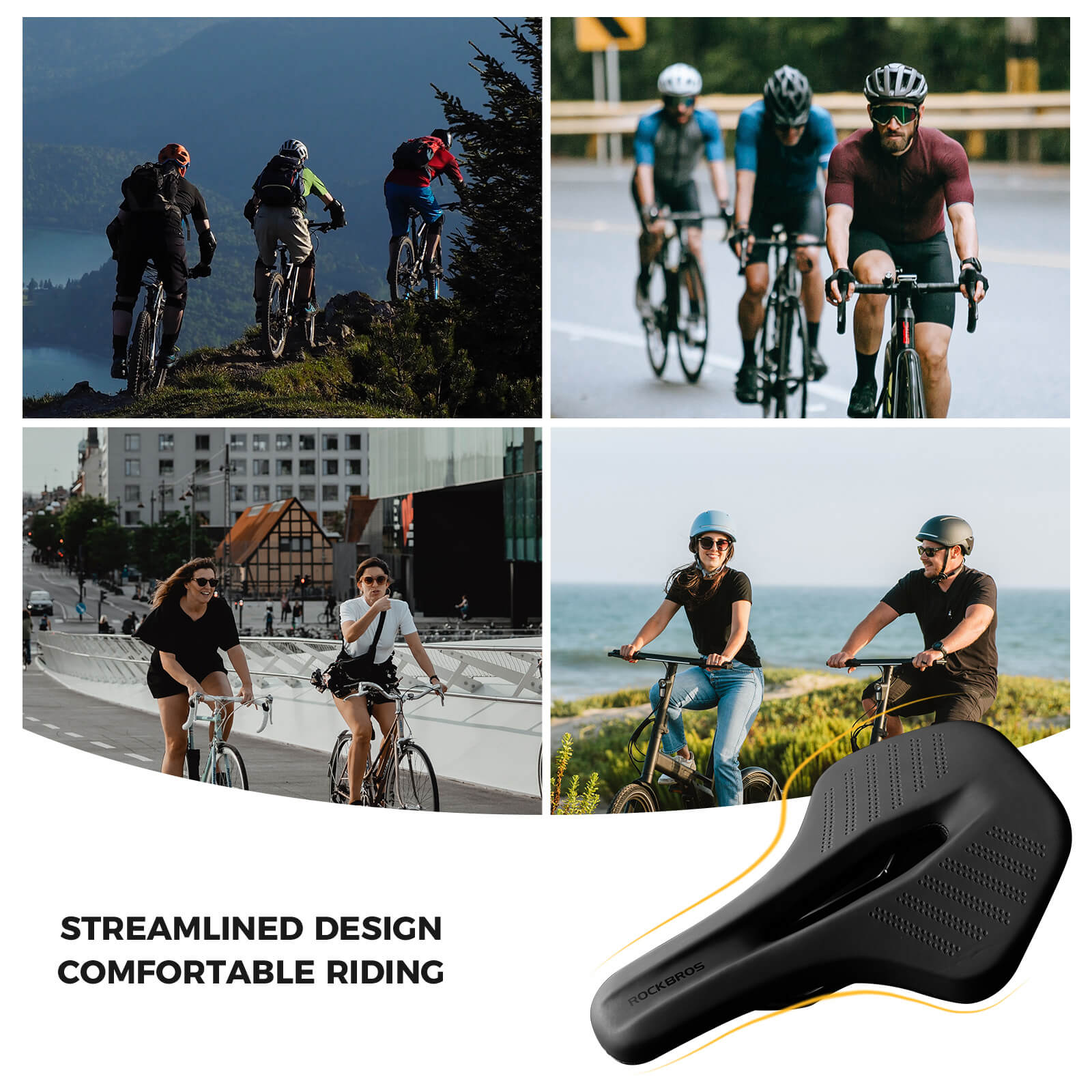 Breathable & Ergonomic Bike Seat