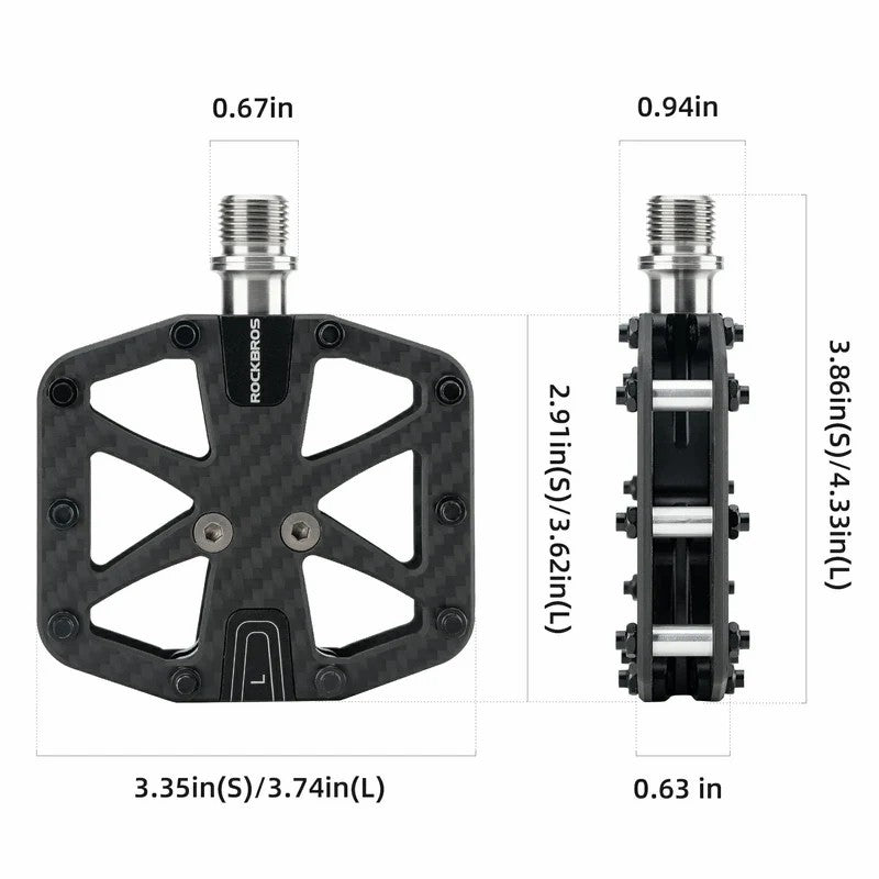 Carbon Fiber Lightweight Bicycle Pedals