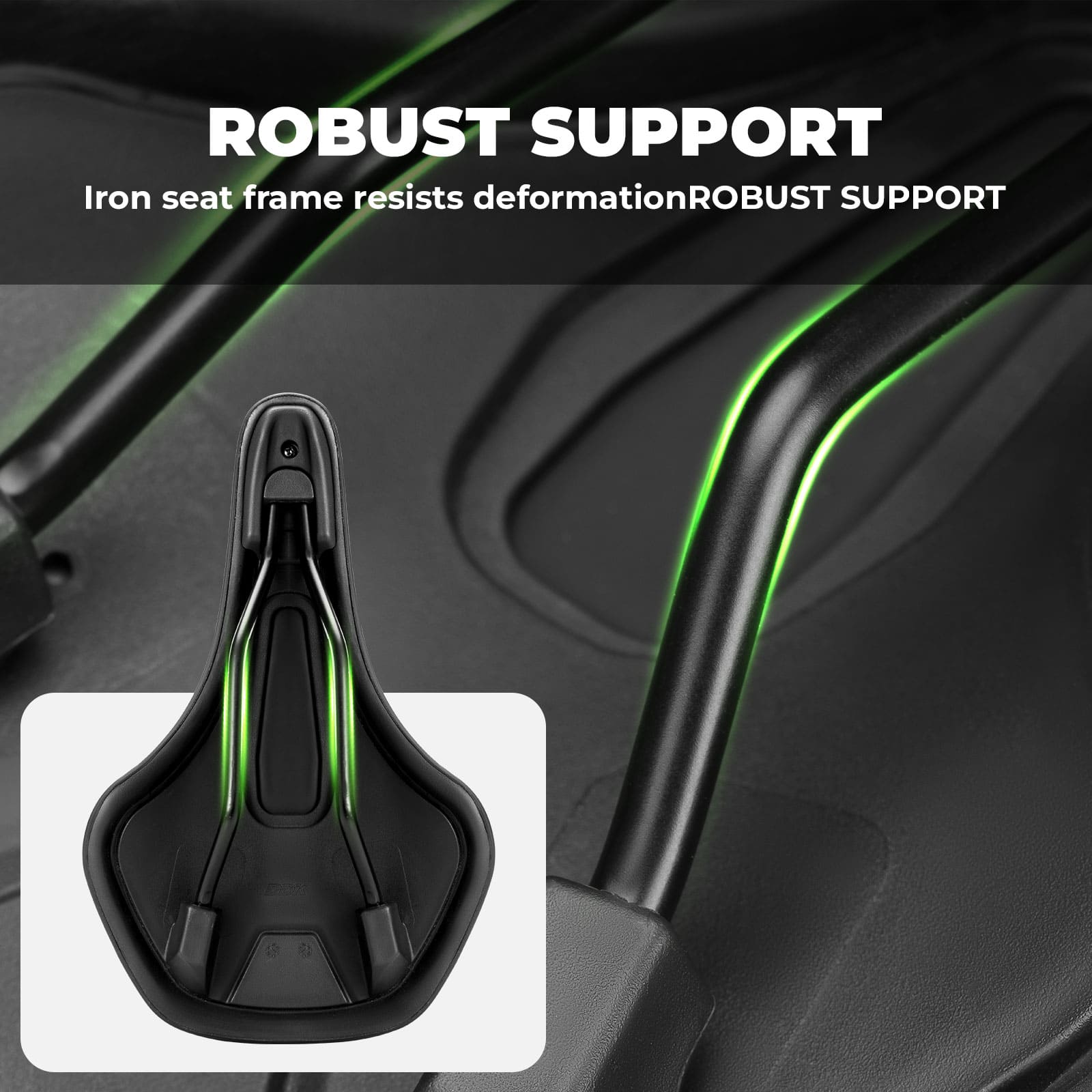 Comfort Cycling Saddle with Ventilated Groove Design