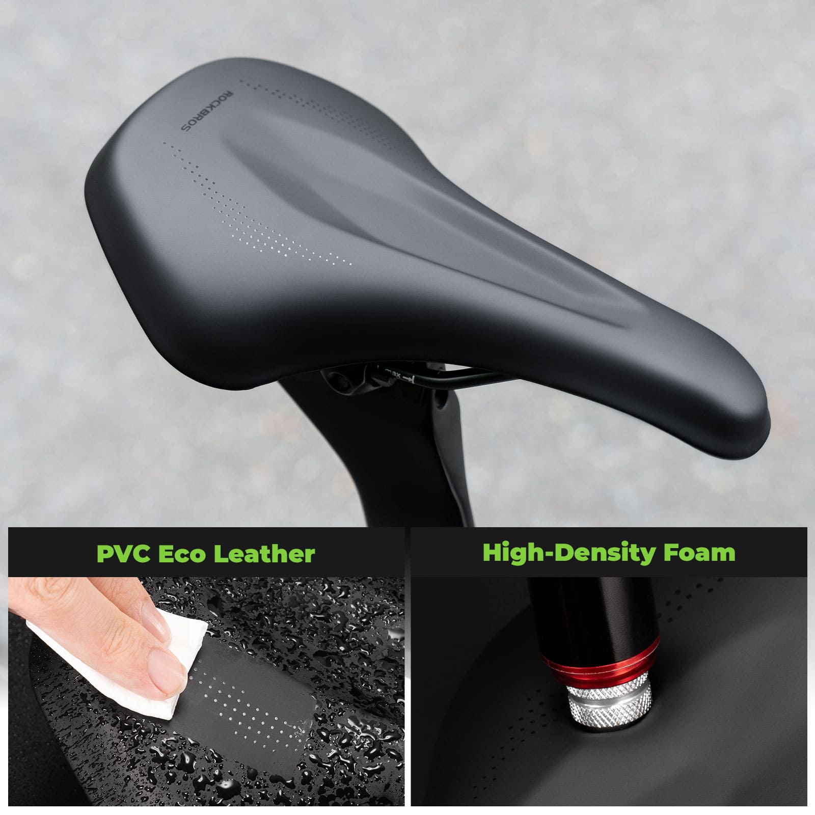 Comfort Cycling Saddle with Ventilated Groove Design