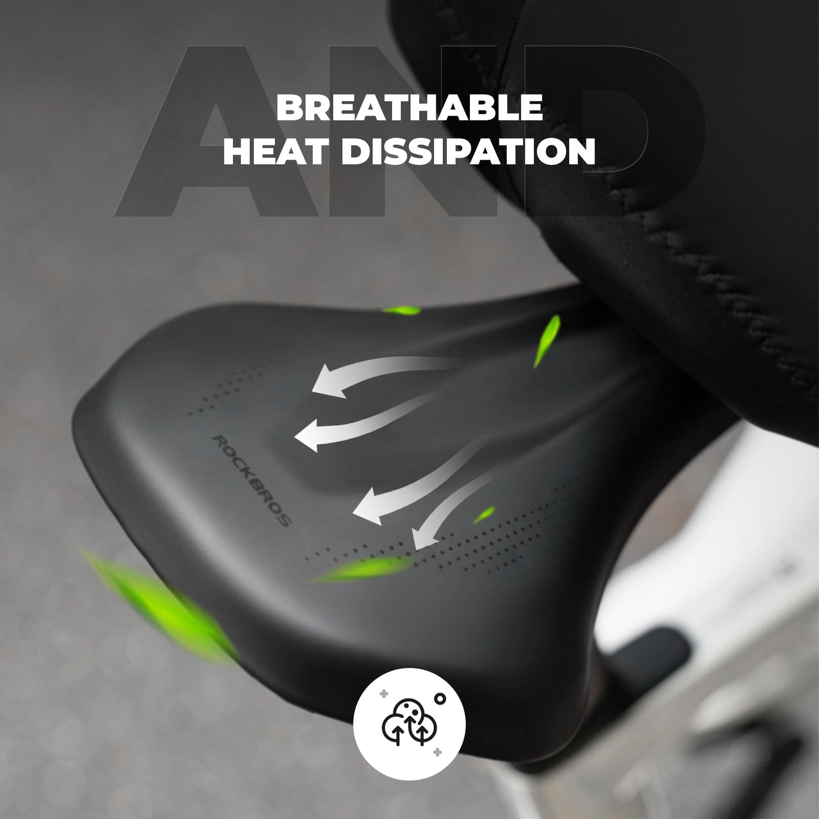 Comfort Cycling Saddle with Ventilated Groove Design