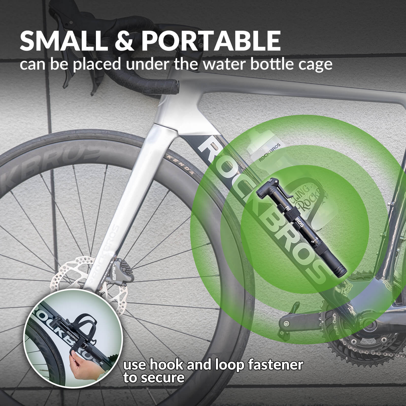 Portable Bike Pump - 80 PSI High Pressure
