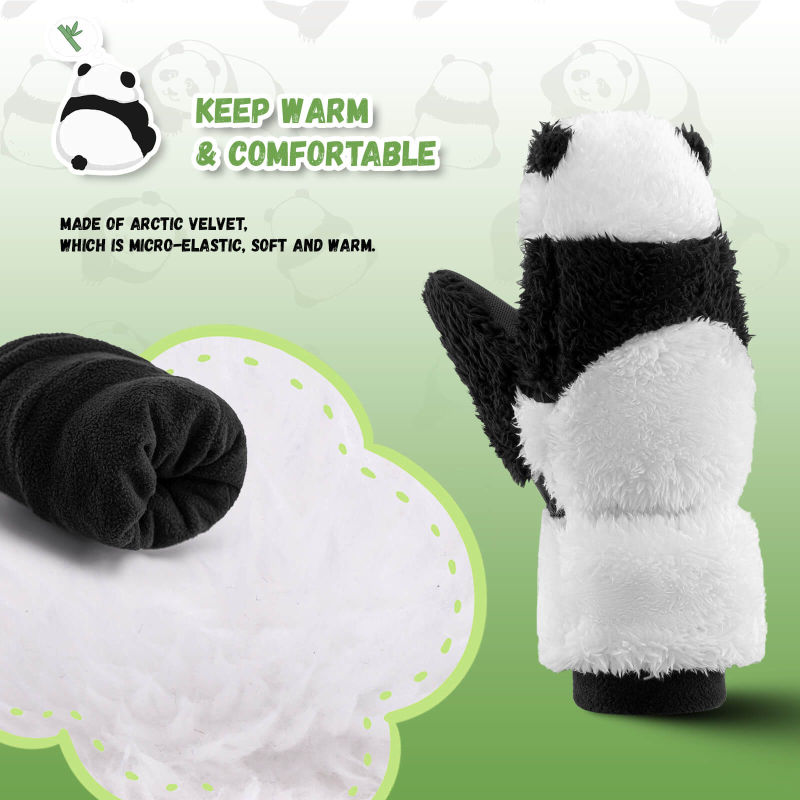 Panda Ski Gloves