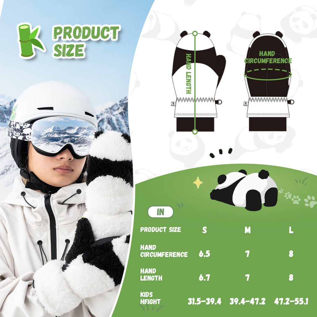 Panda Ski Gloves