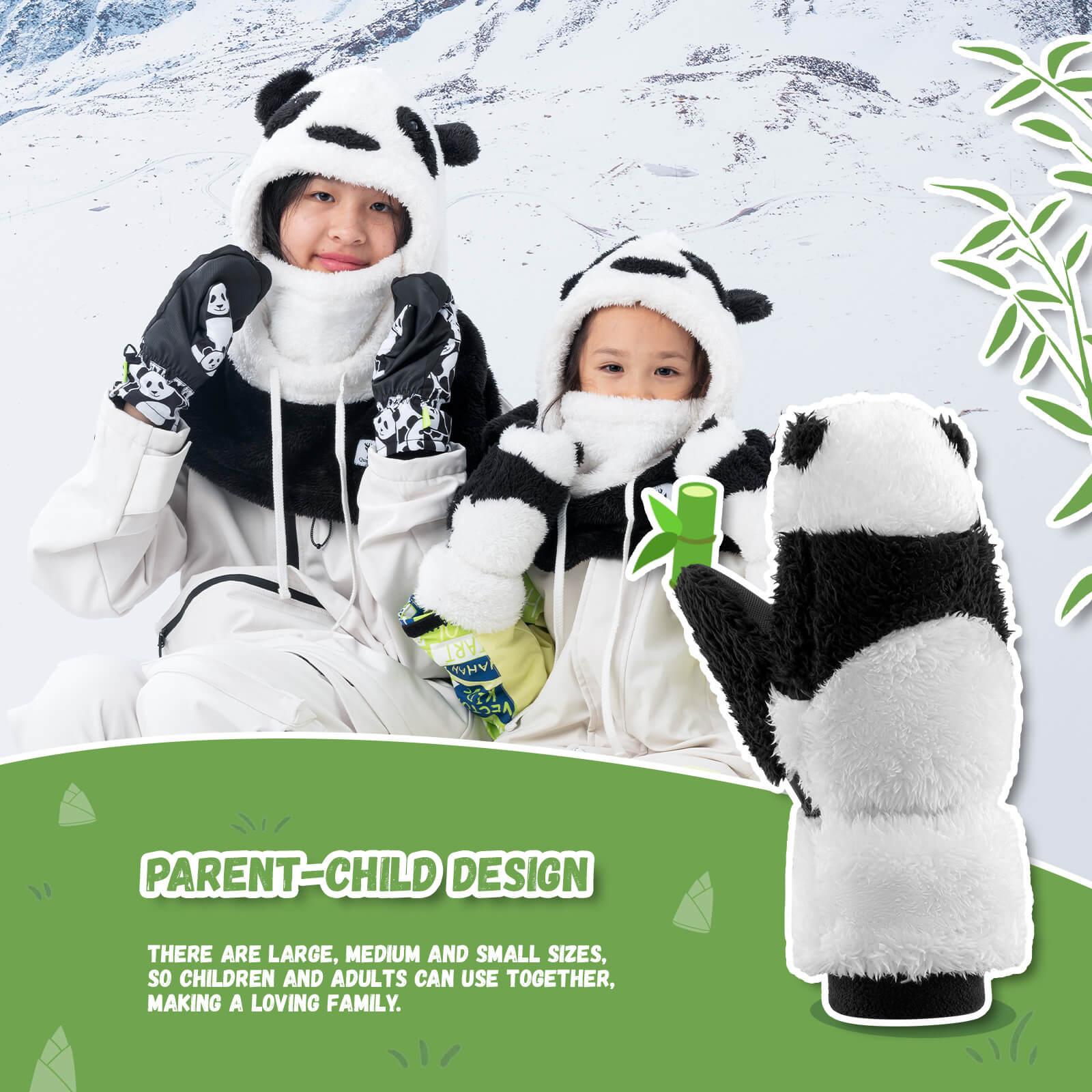 Panda Ski Gloves