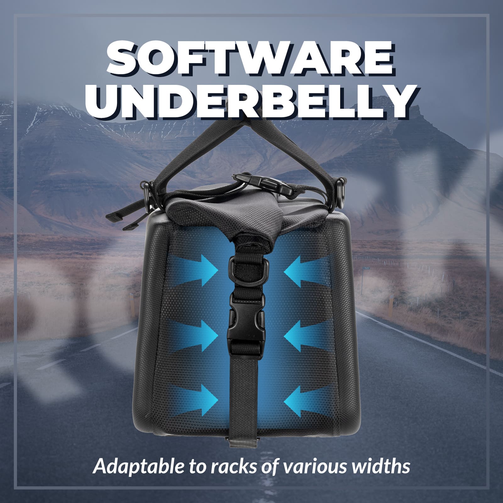 EVA Hard Shell Bicycle Rear Rack Bag-11.6L
