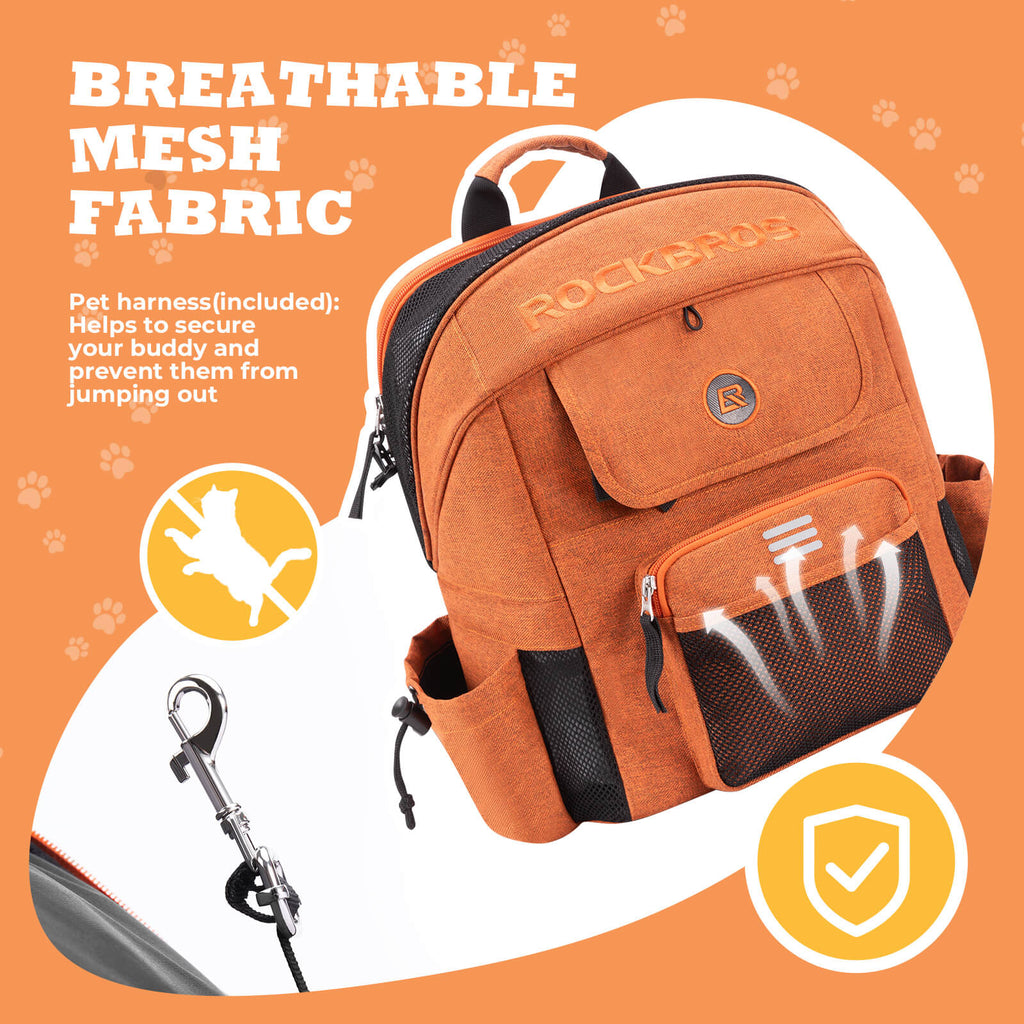 Foldable Pet Handlebar Bike Bag - 21L