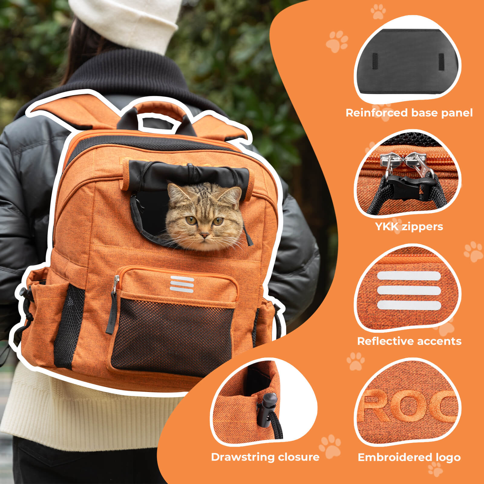 Foldable Pet Handlebar Bike Bag - 21L