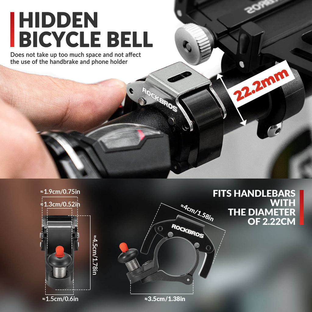 Minimalist Invisible Bike Bell - Fits 22.2mm