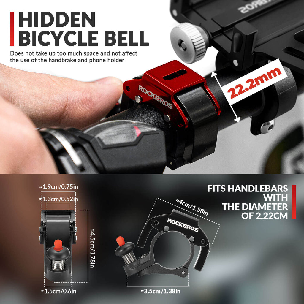 Minimalist Invisible Bike Bell - Fits 22.2mm