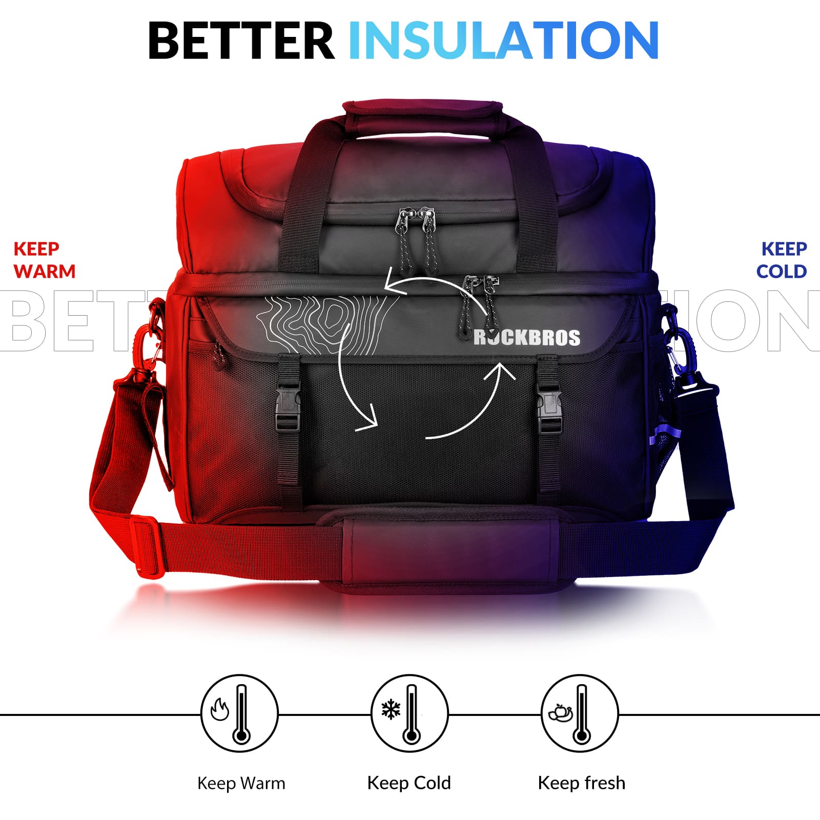 Insulated Bike Rear Rack Cooler Pannier – 11L