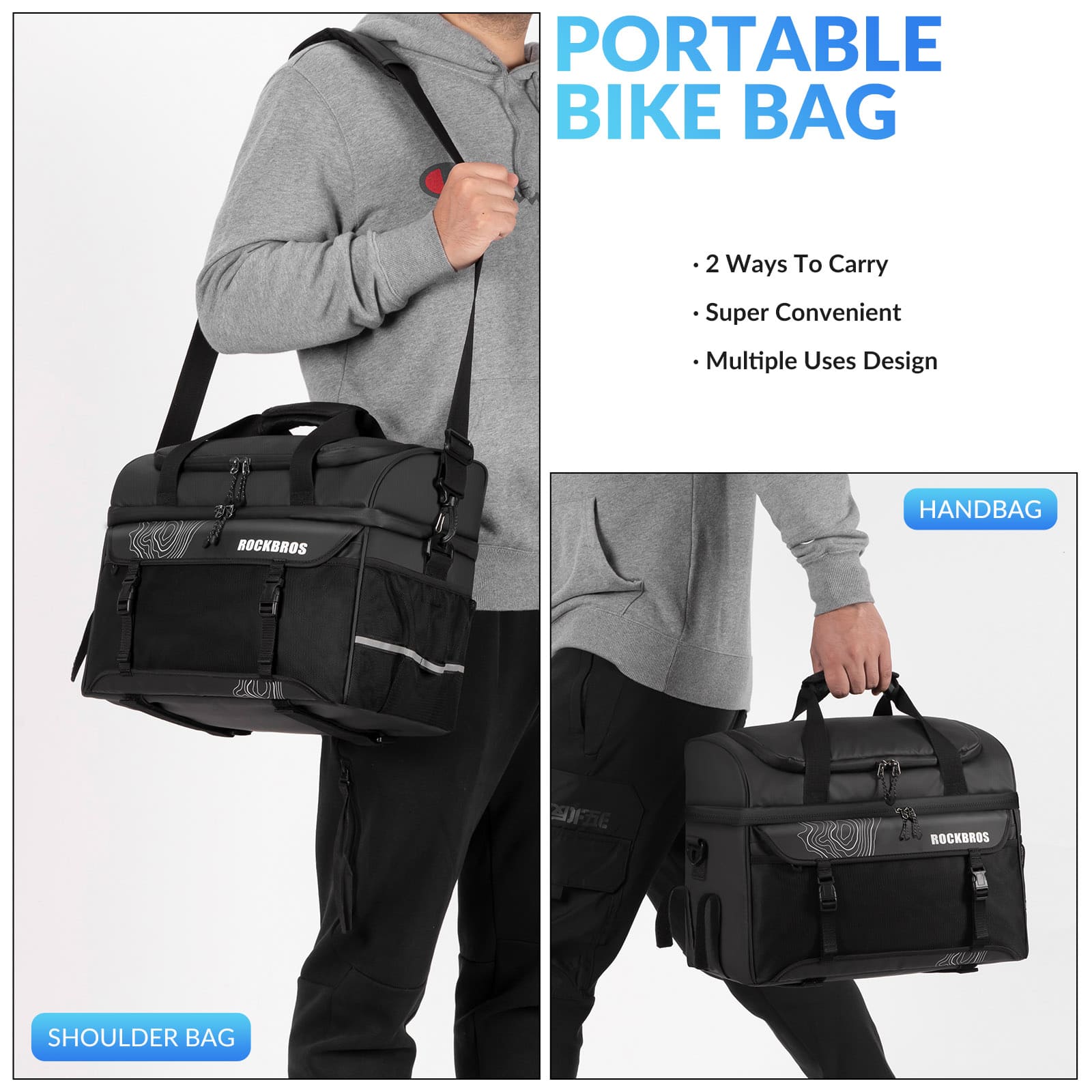 Insulated Bike Rear Rack Cooler Pannier – 11L