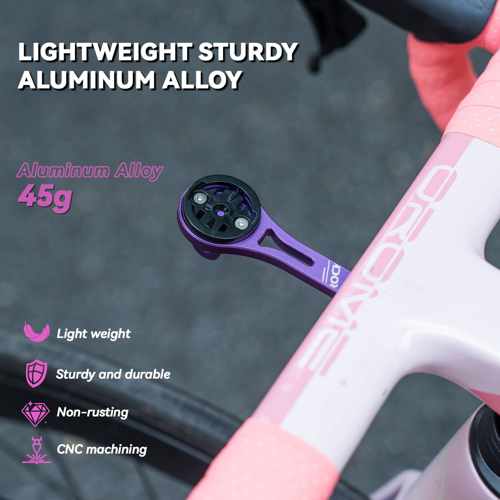 Integrated Handlebar Bike Computer Mount