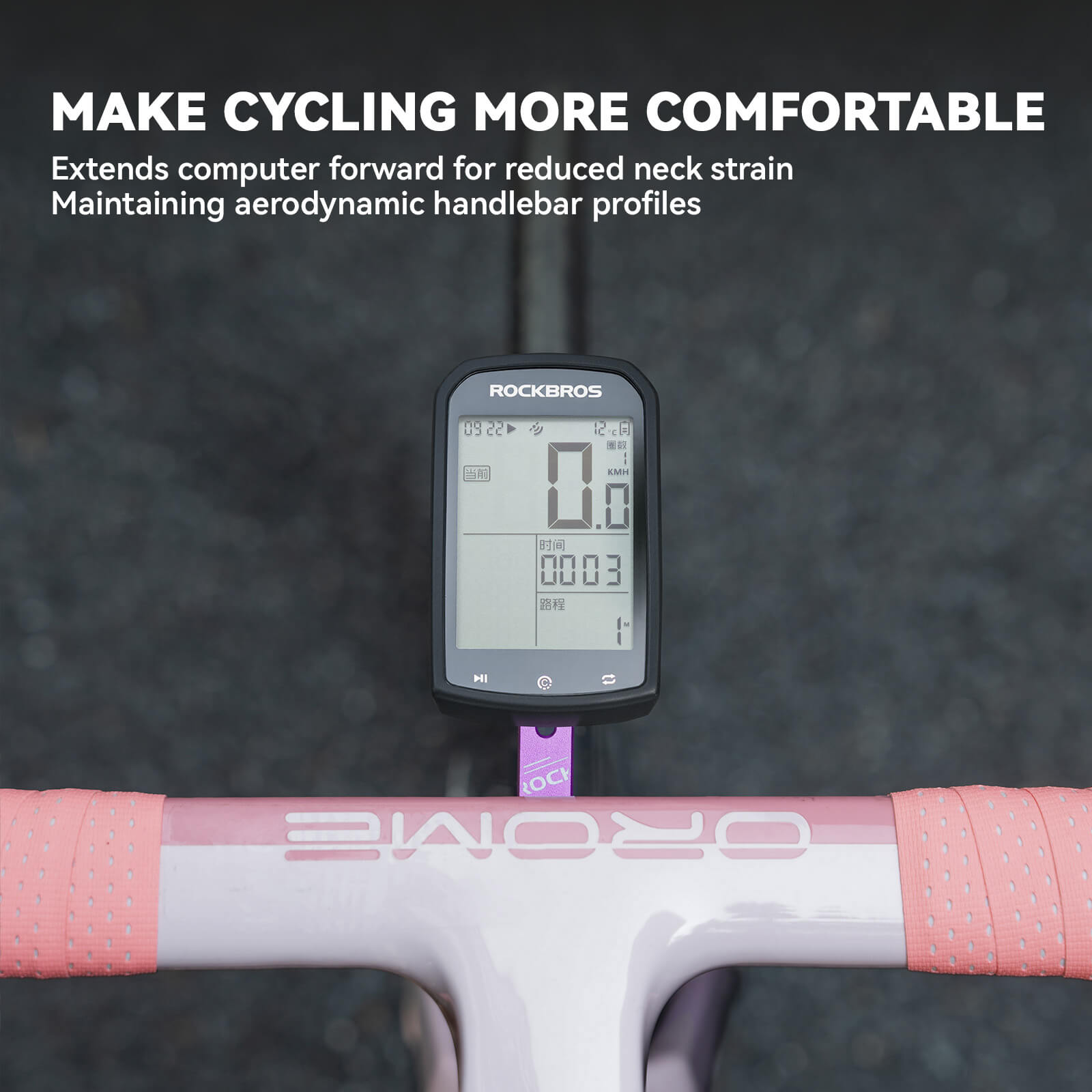 Integrated Handlebar Bike Computer Mount