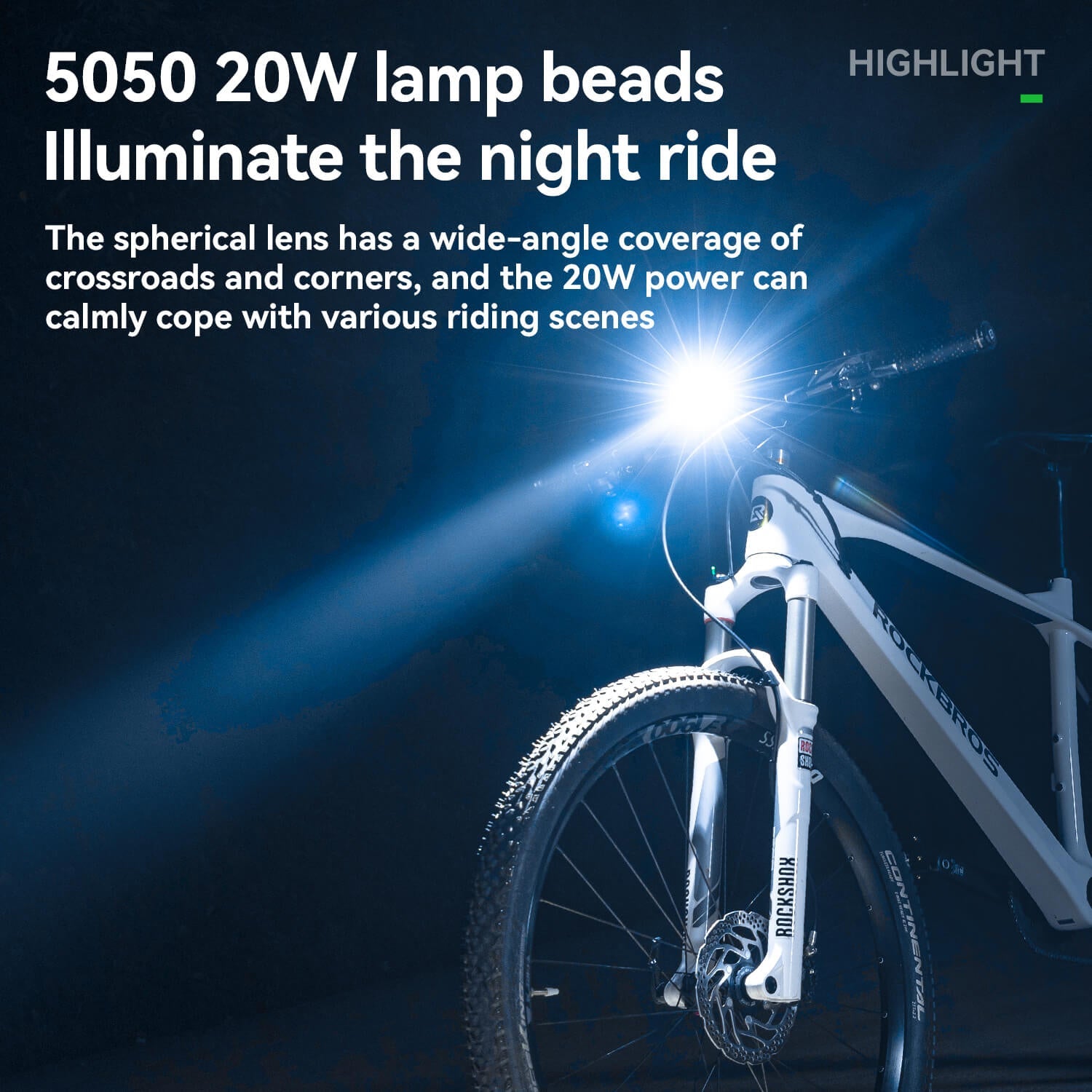 JHL 1200 Lumen Bike Front Light