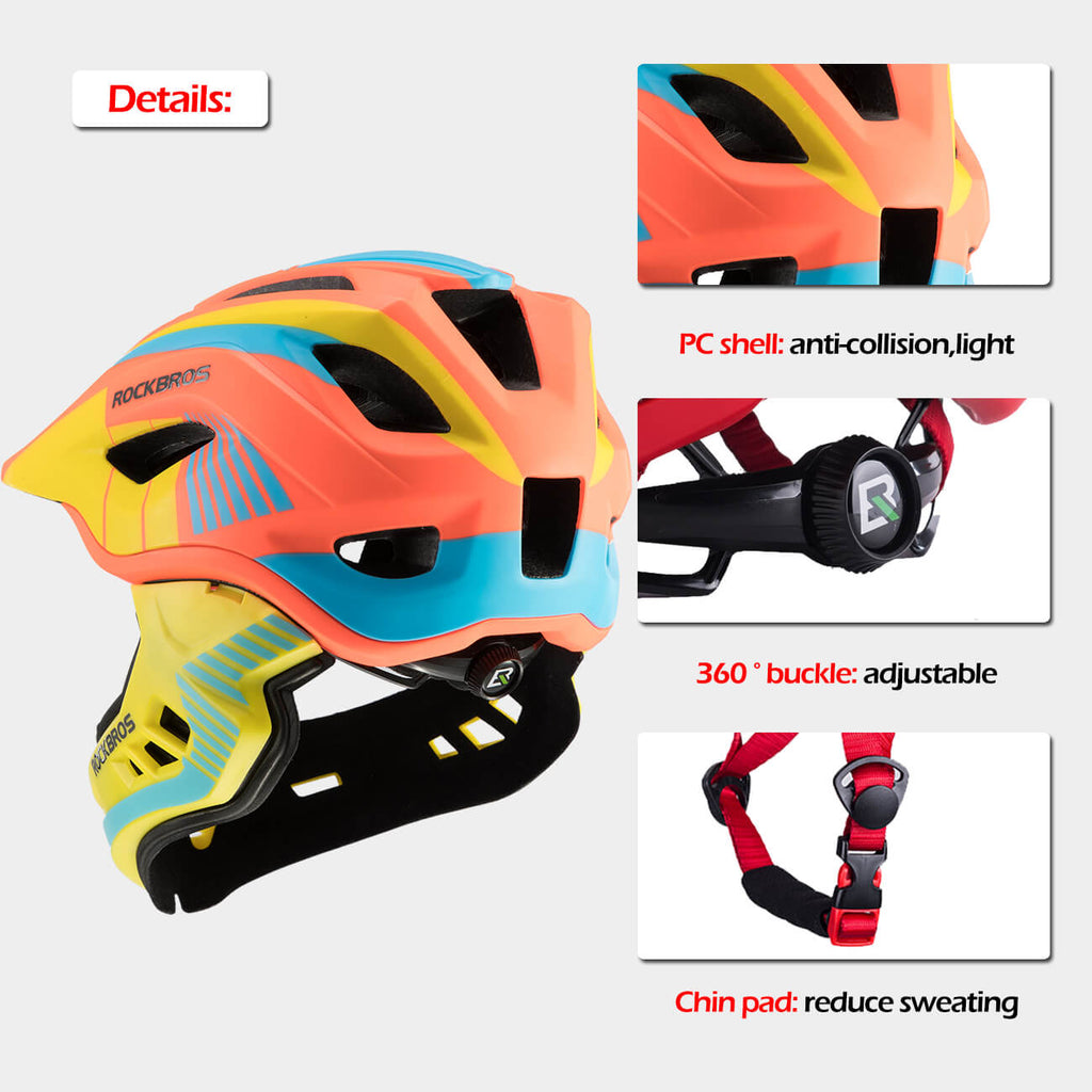 Kids Bike Helmet Full Face Safety Helmet