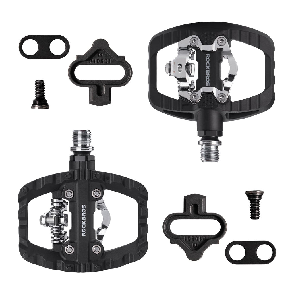 Lightweight Nylon Half-Clip Flat Bike Pedals